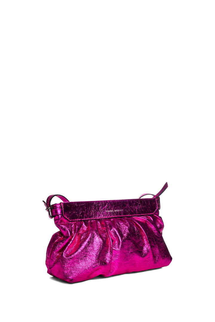 Isabel Marant Luzes Metallic Leather Clutch Bag