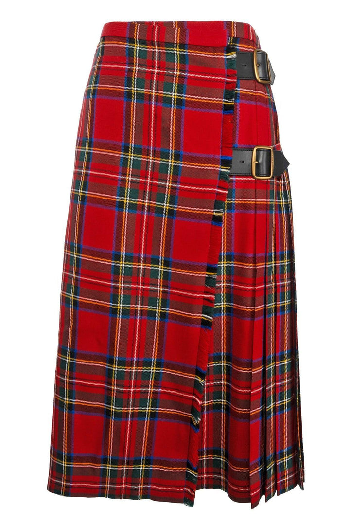 Burberry Size 8 Tartan Pleated Skirt