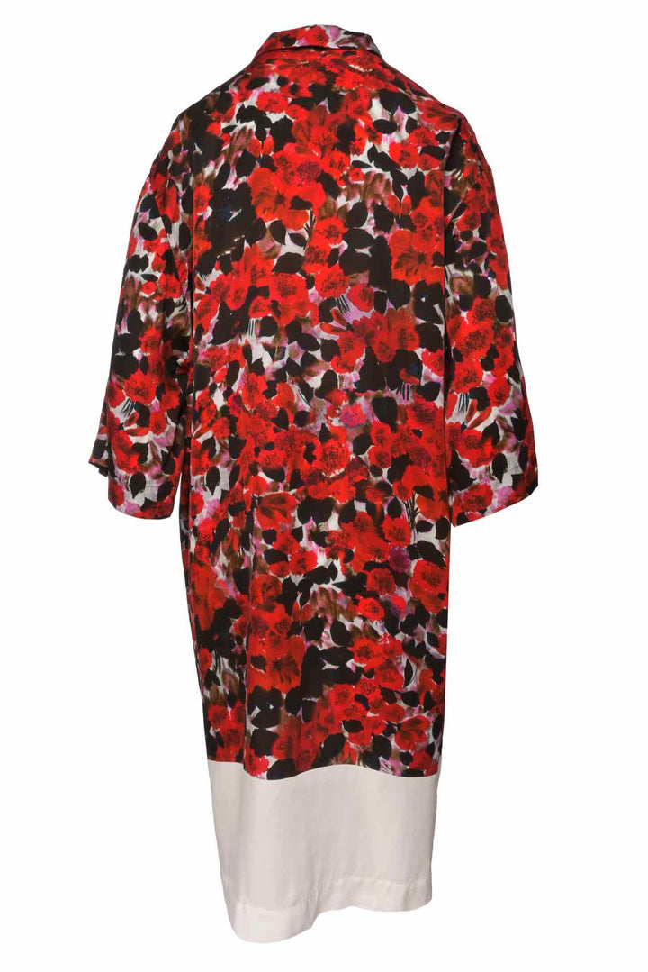 Dries Van Noten Size L Floral Shirt Dress
