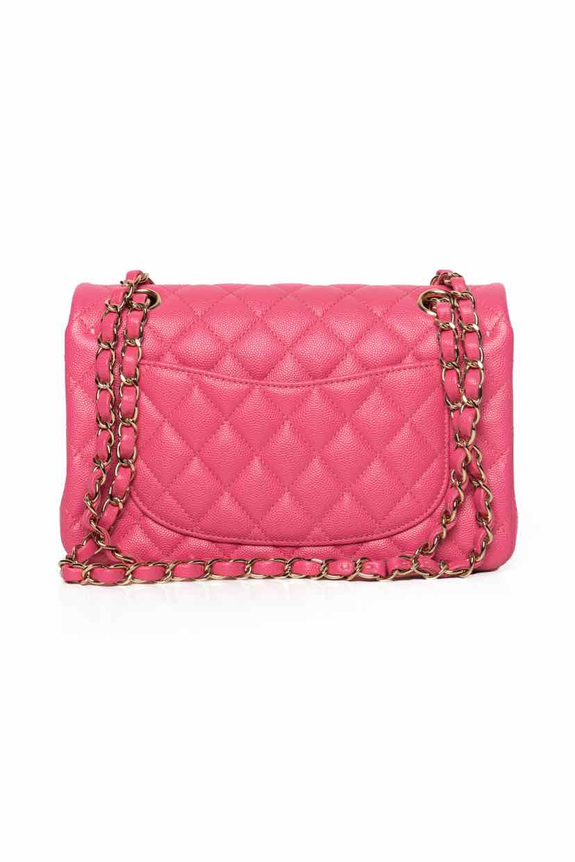 Chanel 2020 Small Caviar Classic Double Flap Shoulder Bag