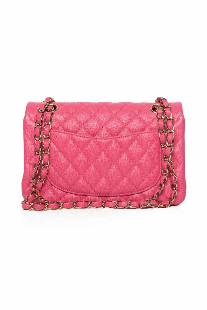 Chanel 2020 Small Caviar Classic Double Flap Shoulder Bag