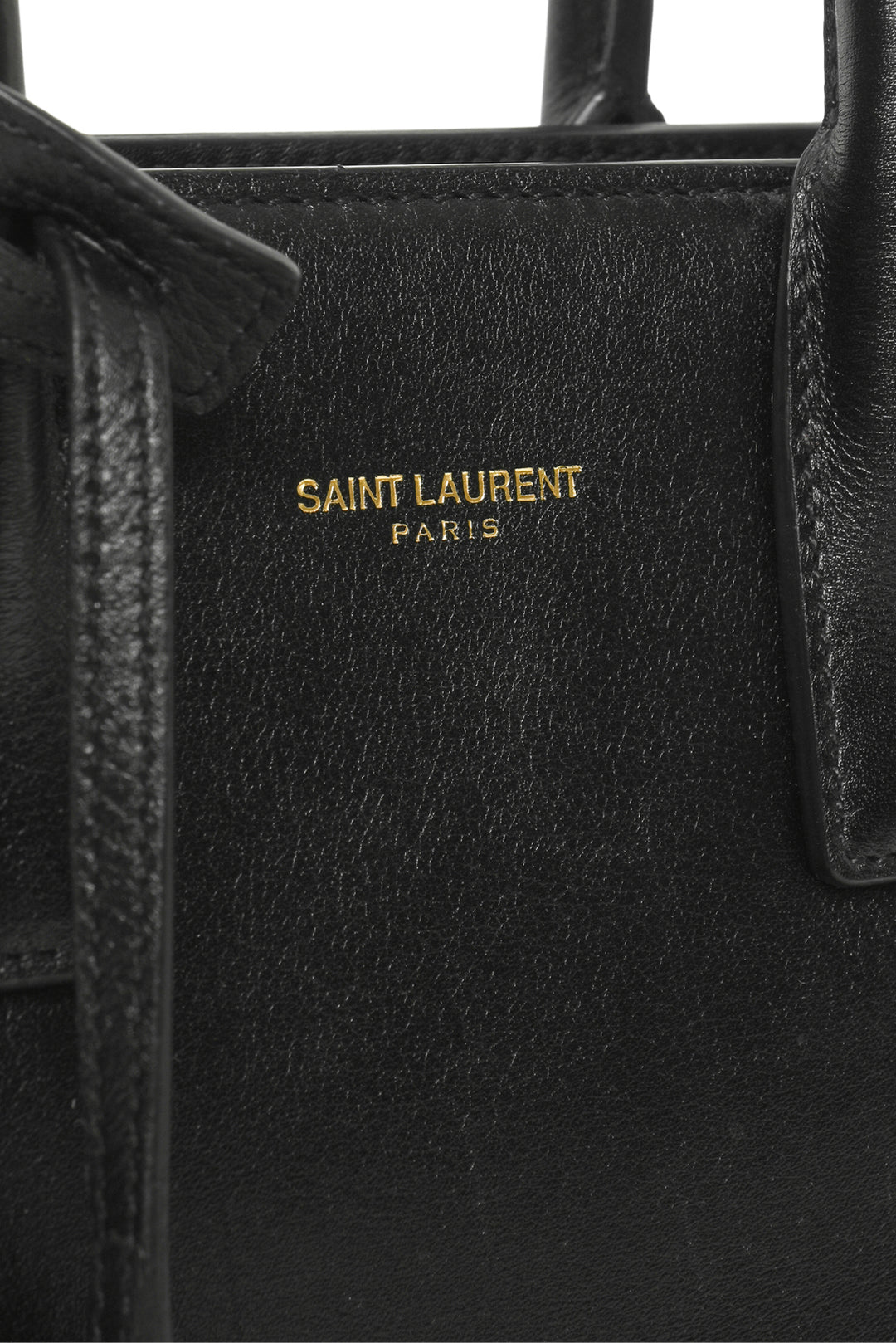 Saint Laurent Smooth Leather Nano Sac De Jour Tote