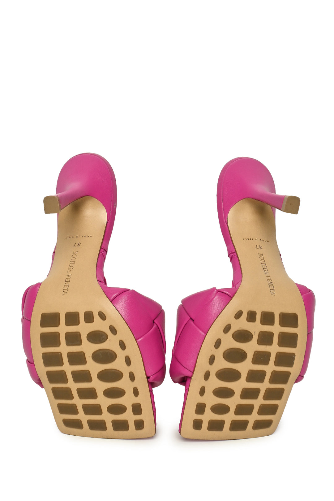 Bottega Veneta Size 37 Lido Intrecciato Leather Sandals