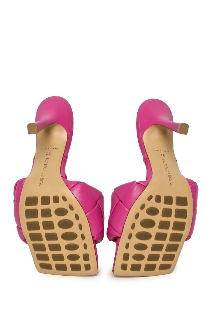 Bottega Veneta Size 37 Lido Intrecciato Leather Sandals