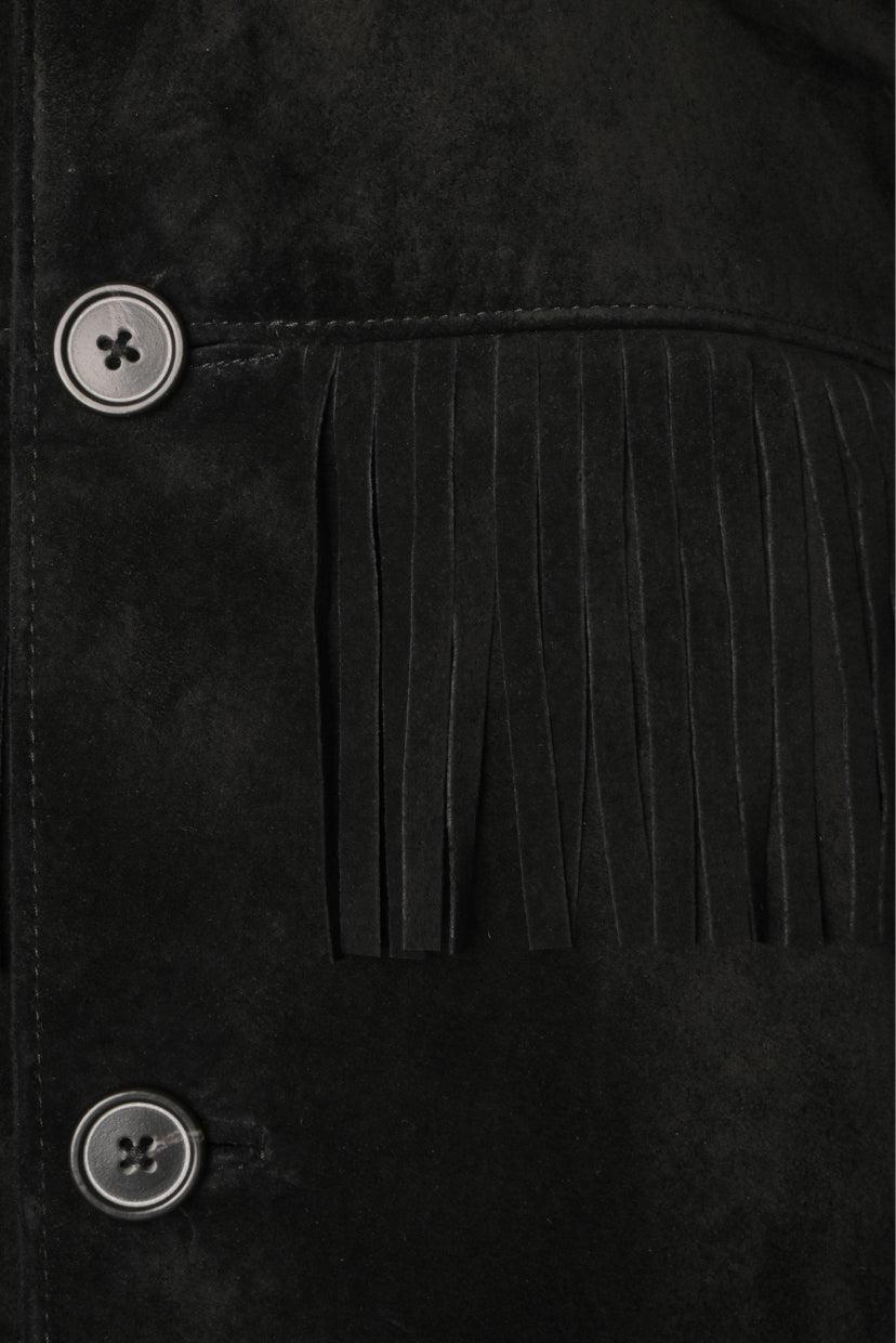 Nili Lotan Size S Suede Fringe Jacket