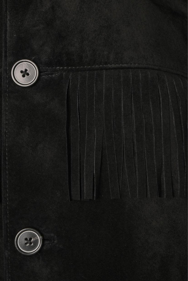 Nili Lotan Size S Suede Fringe Jacket