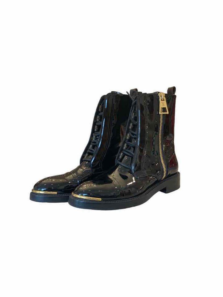 Louis Vuitton Size 36 Patent Combat Boots