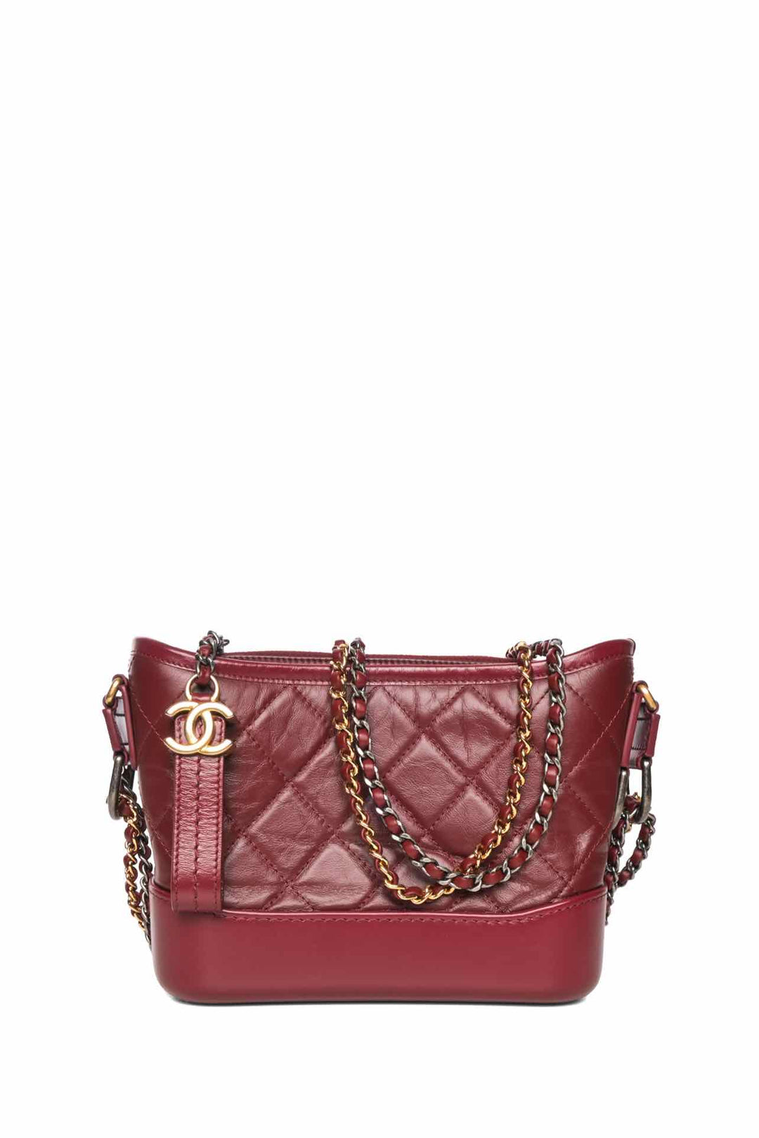 Chanel 2019 Small Gabrielle Rogue Red Chain Hobo