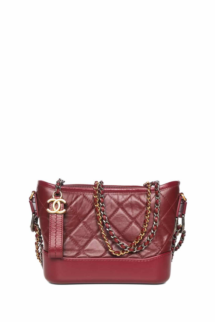 Chanel 2019 Small Gabrielle Rogue Red Chain Hobo