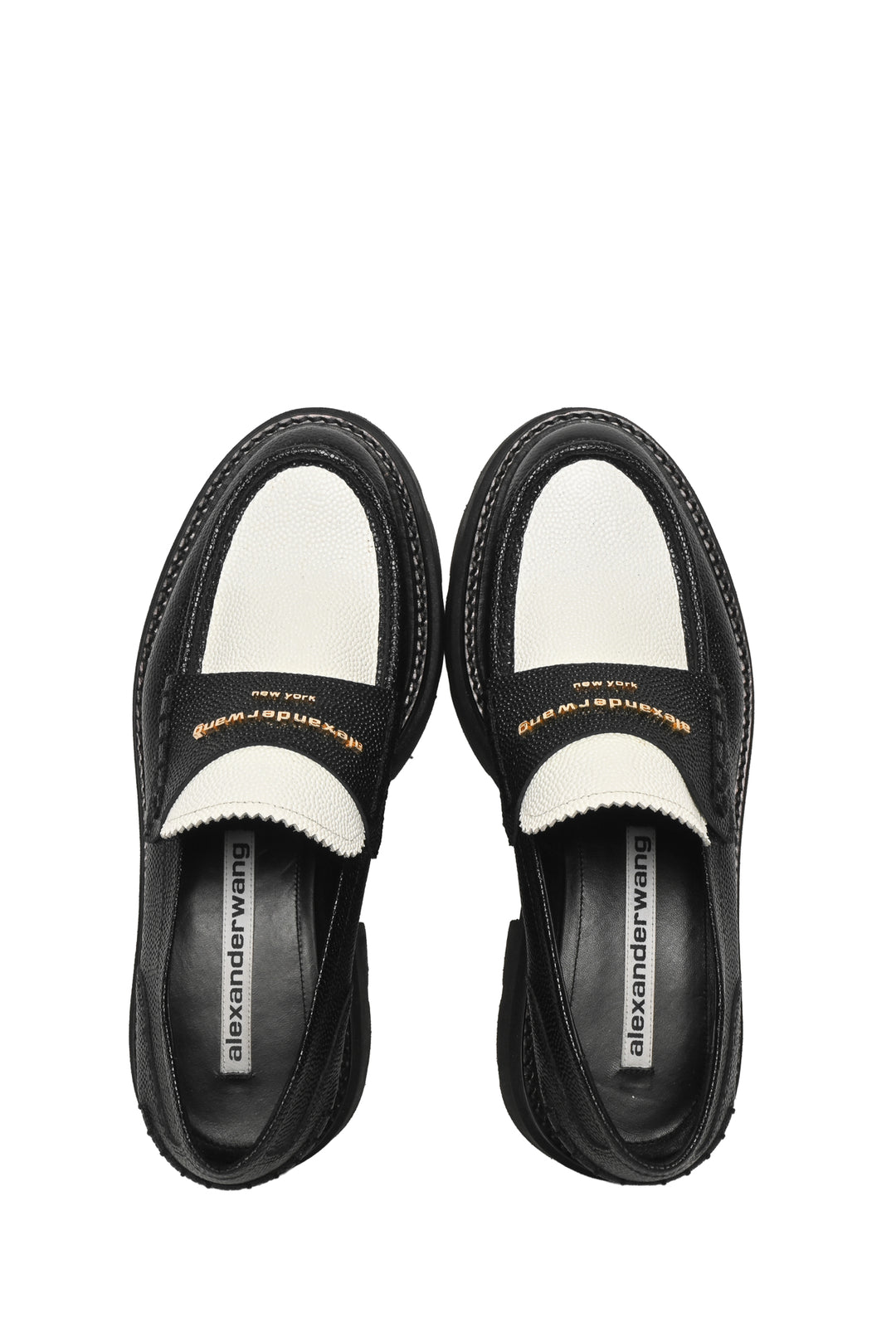 Alexander Wang Size 38.5 Carter Leather Platform Loafers