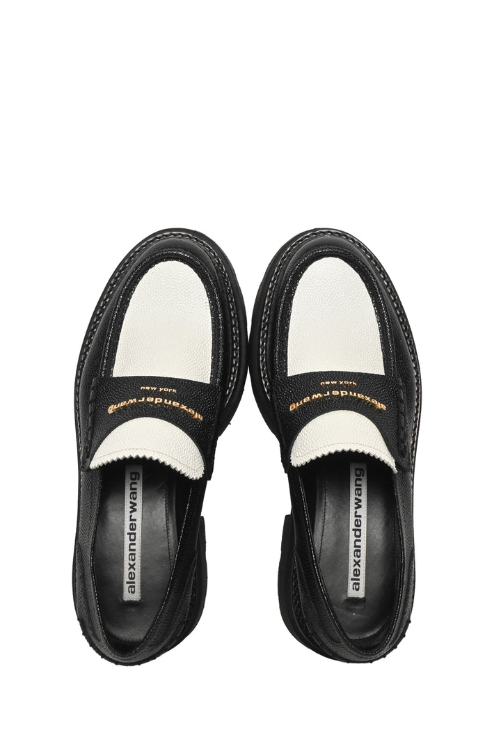 Alexander Wang Size 38.5 Carter Leather Platform Loafers