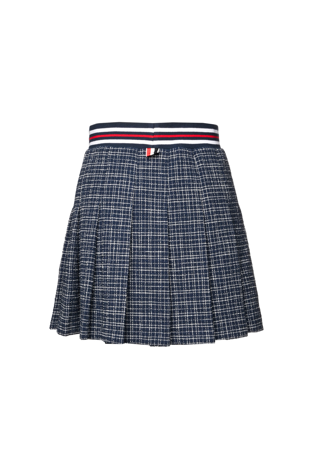Thom Browne Size 38 Tweed Pleated Mini Skirt