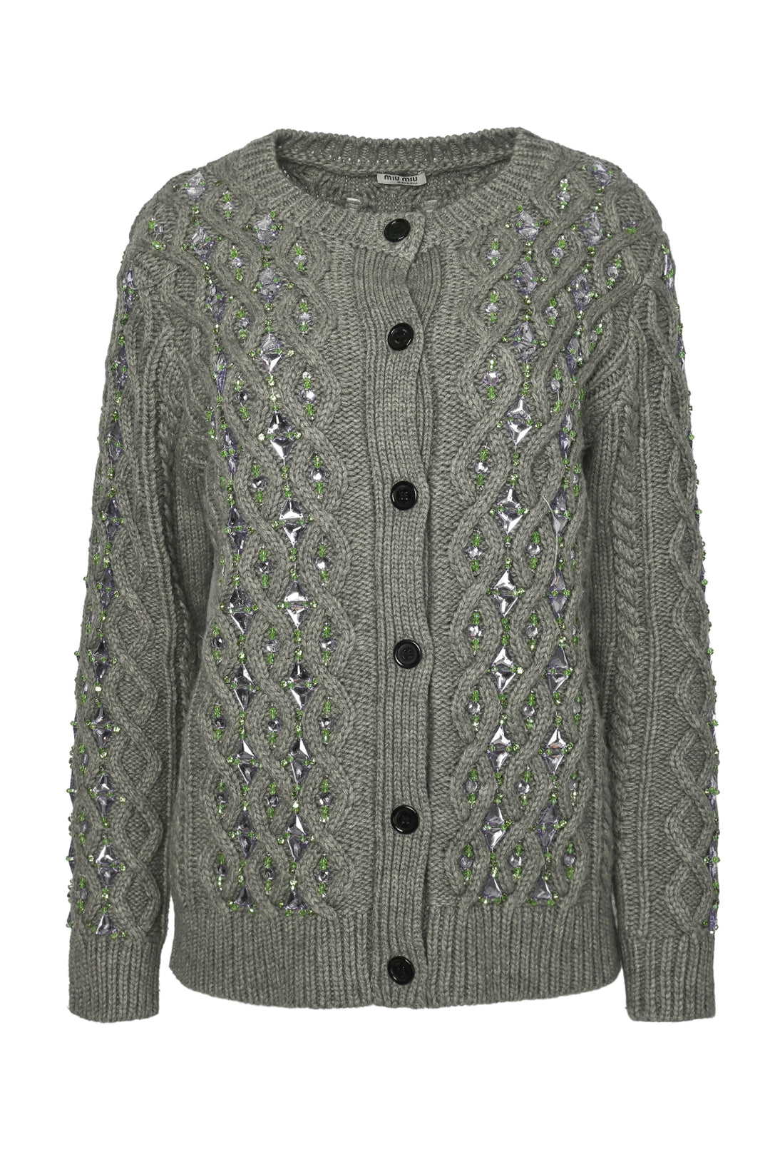 Miu Miu Size L 2023 Beaded Cardigan
