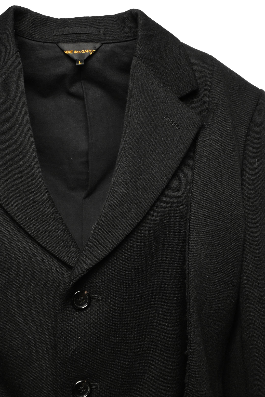 Comme Des Garcons Size L Wool-Blend Cutout Deconstructed Blazer