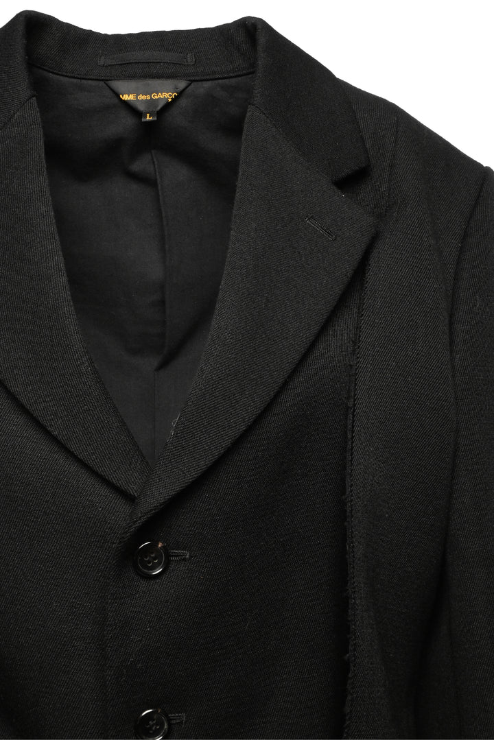 Comme Des Garcons Size L Wool-Blend Cutout Deconstructed Blazer
