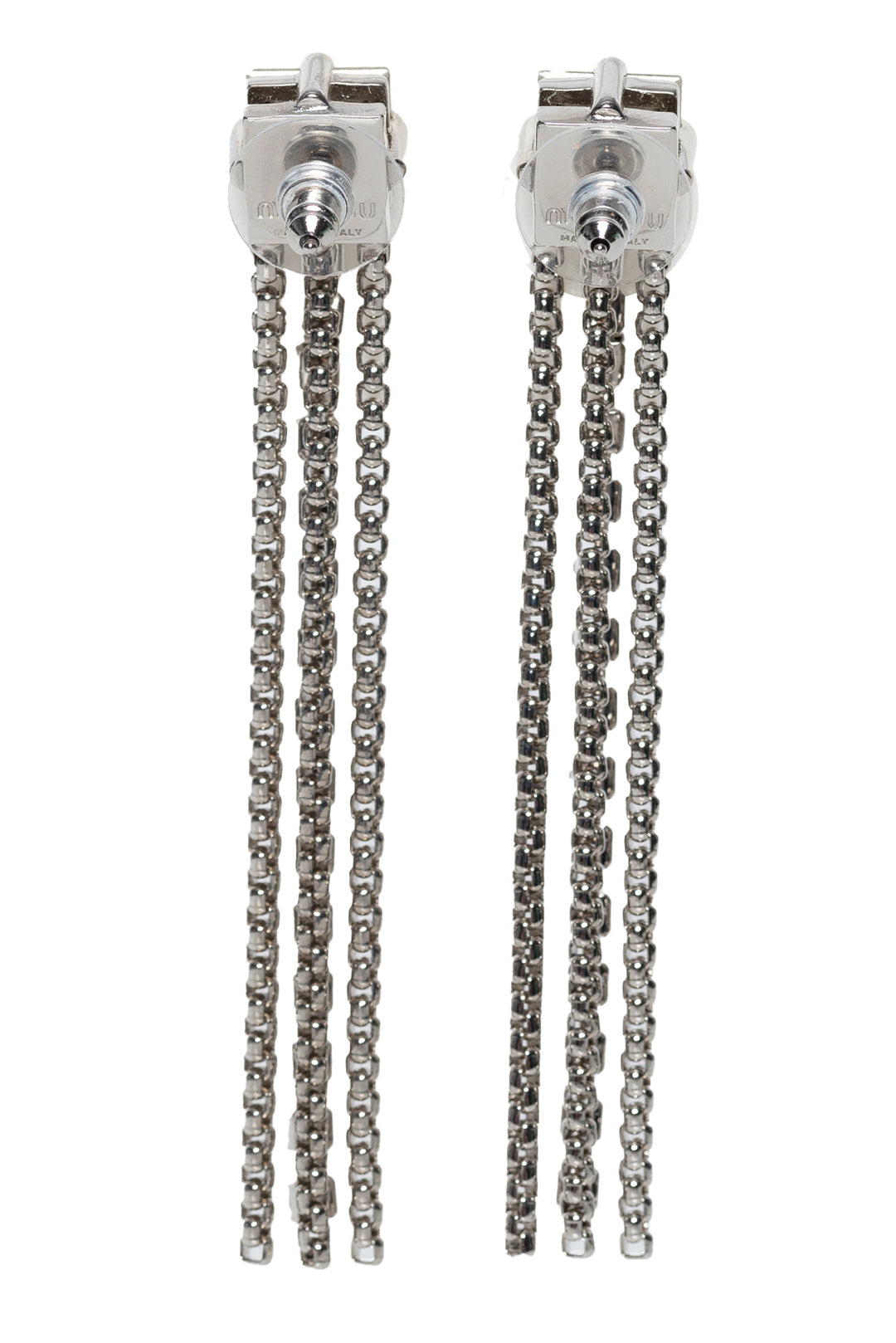 Miu Miu Crystal Dangle Earrings