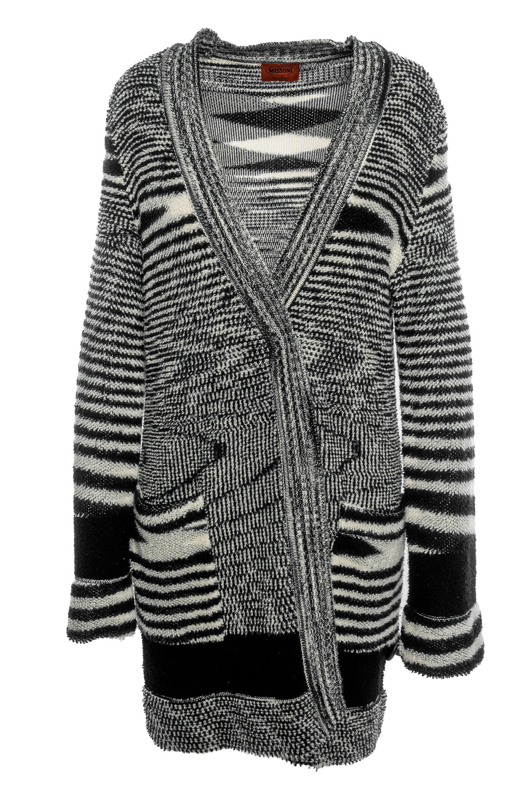 Missoni Size 44 Patterned Cashmere Cardigan