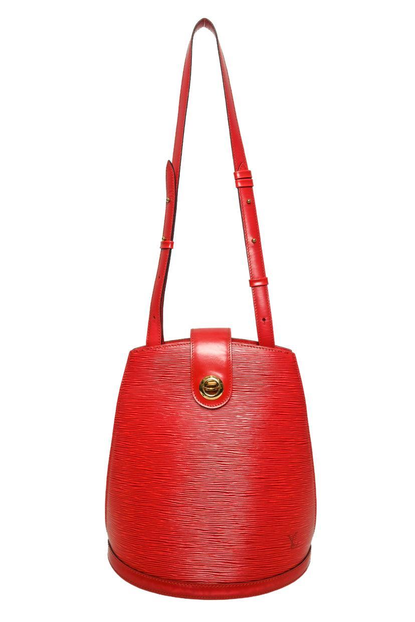 Louis Vuitton Vintage 1994 Epi Leather Cluny Bucket Shoulder Bag
