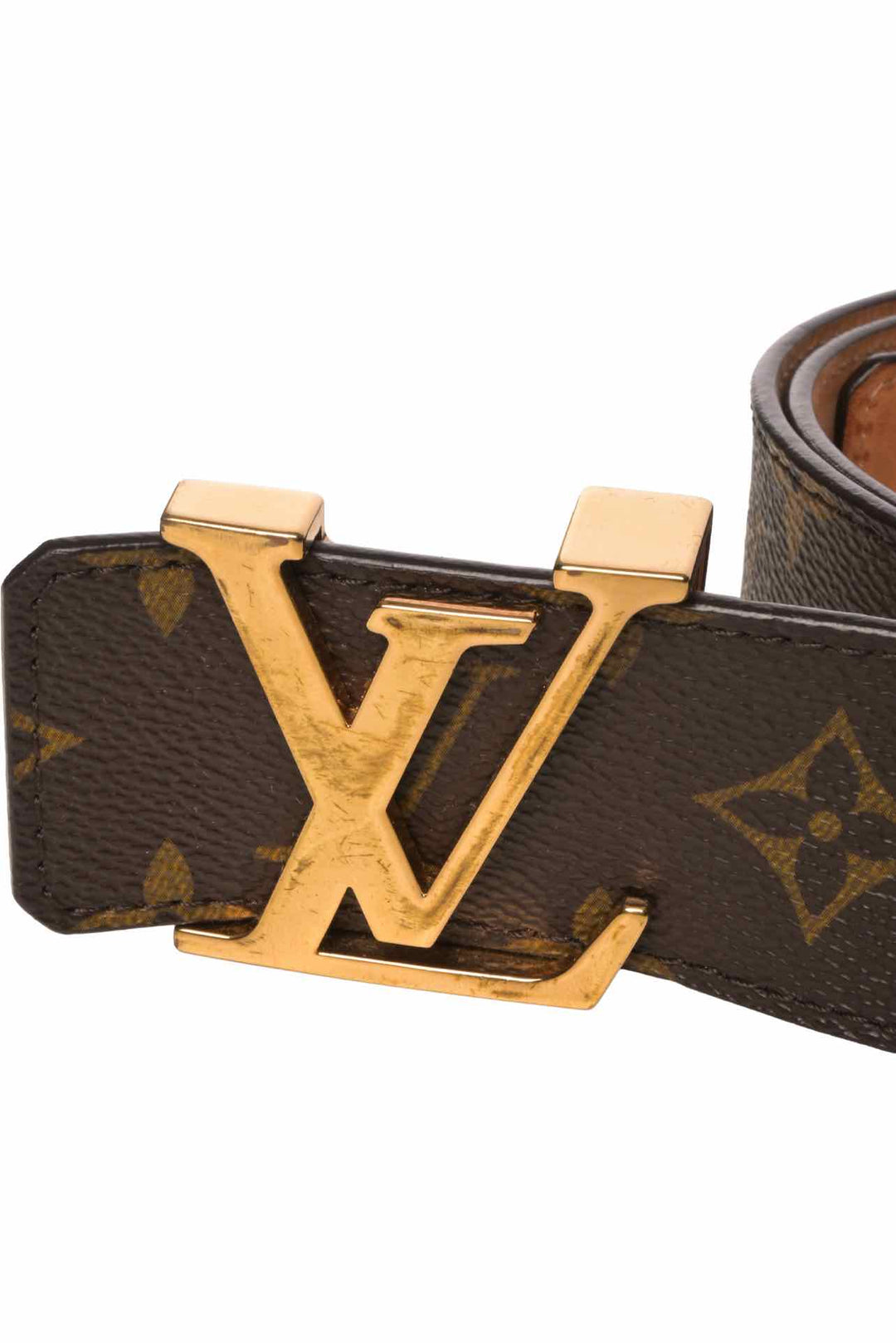 Louis Vuitton Size 38 Monogram Coated Canvas Initiales 40mm Belt