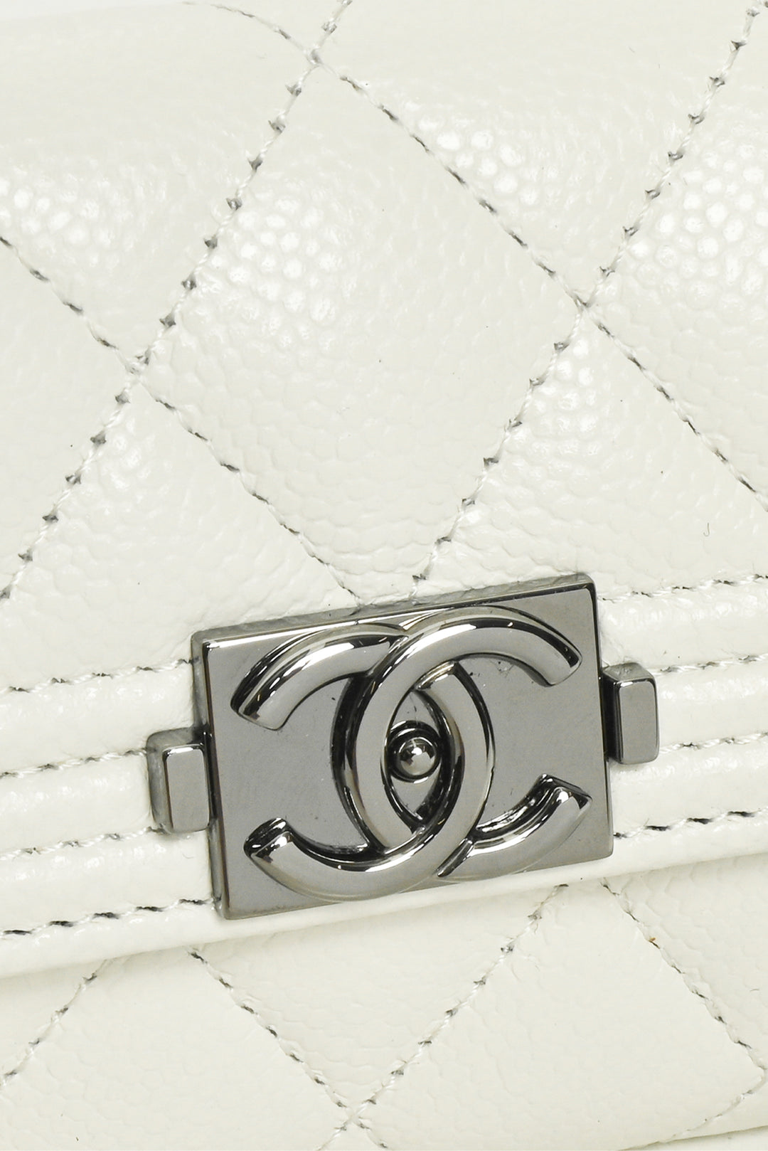 Chanel 2024 Caviar Quilted Small Boy Flap Wallet