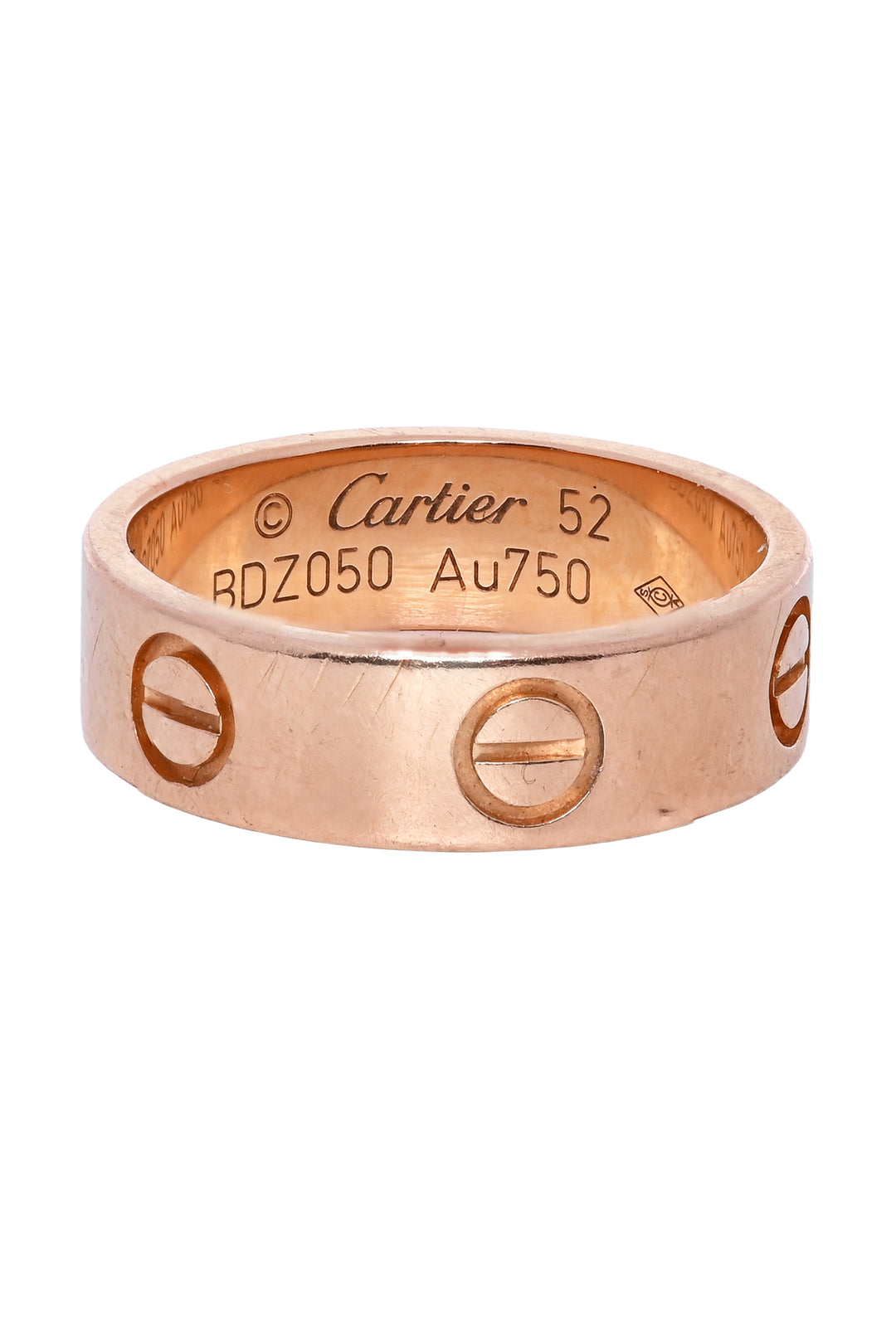 Cartier Size 6 18K Rose Gold Love Ring