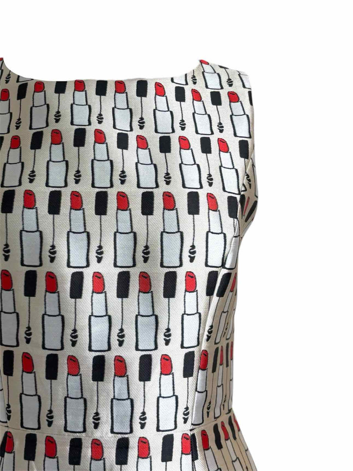 Alice + Olivia Size 8 Lipstick Print Dress