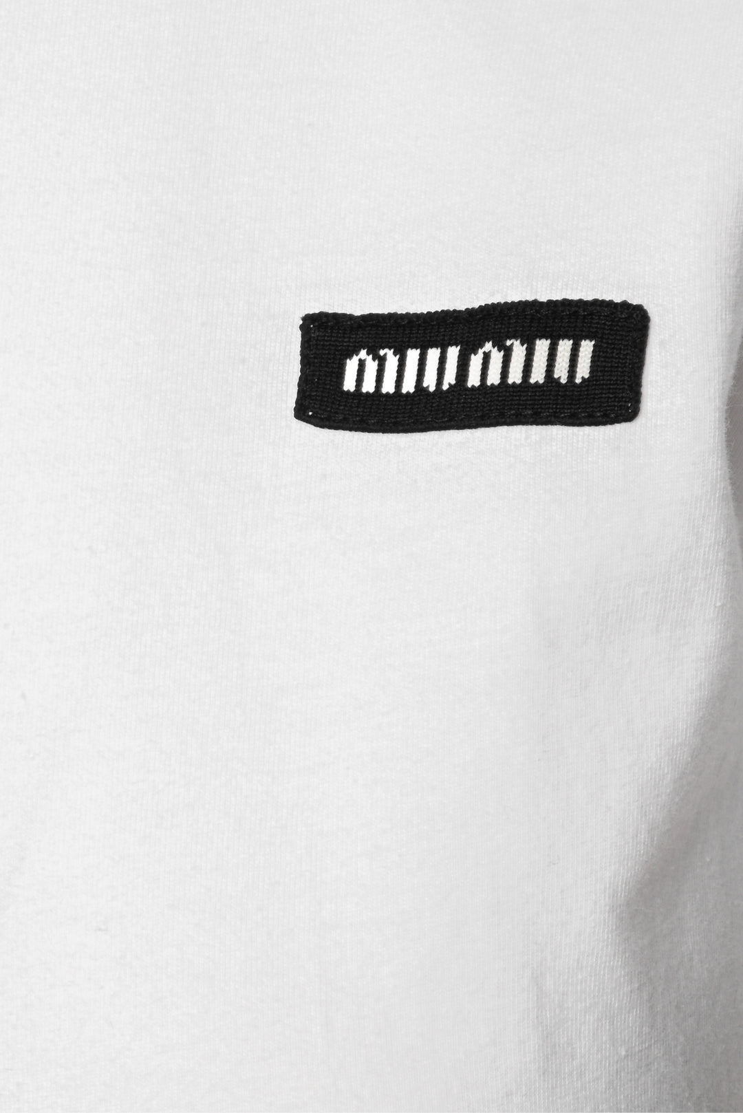 Miu Miu Size S 2024  Logo Cotton T-Shirt