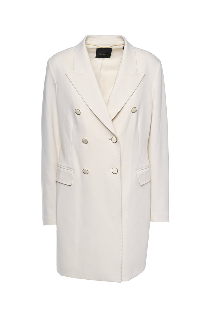 St. John Size 8 Double Breasted Mid-length Coat