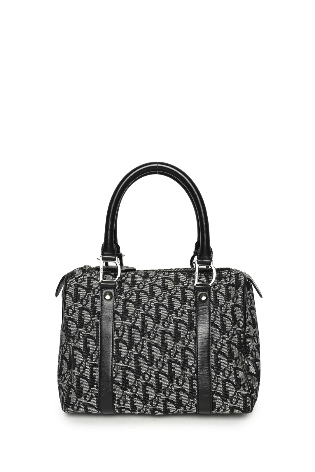 Dior Vintage 2002 Trotter Canvas Boston Bag Purse