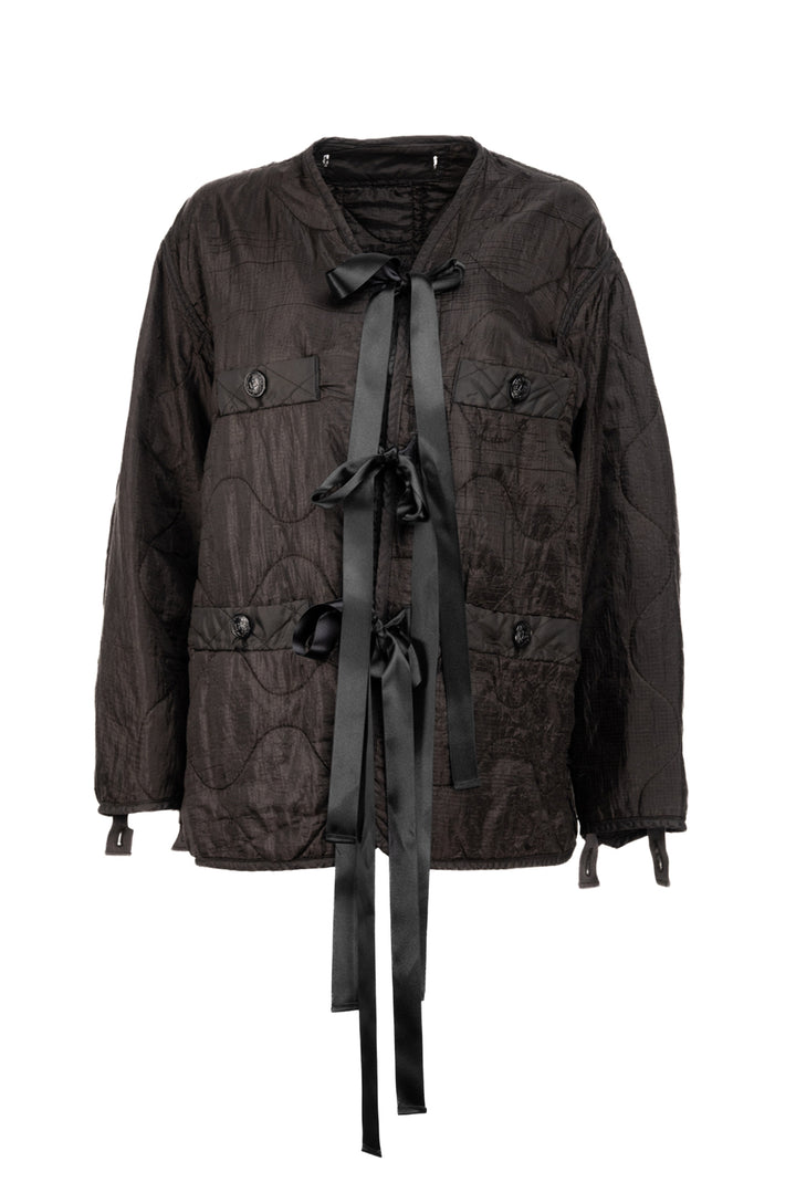 R13 Size OS Repurposed Garment Bomber Liner Jacket