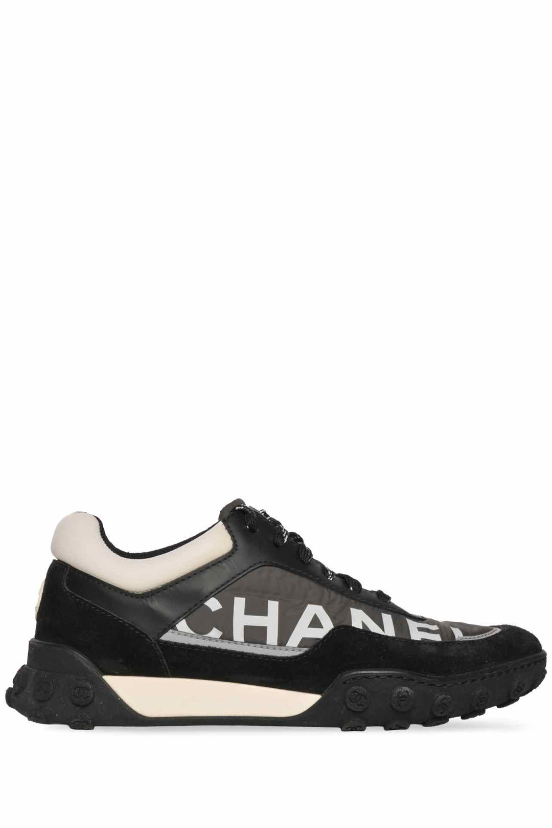 Chanel Size 36.5 Fabric Logo Sneaker