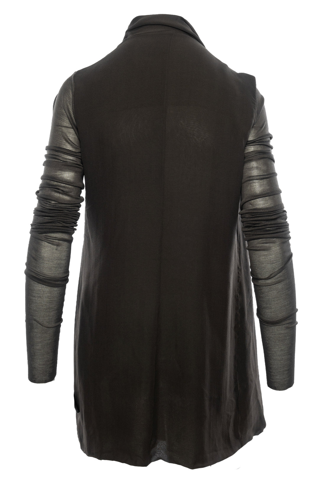 Rick Owens Size 12 Silk Wrap Cardigan