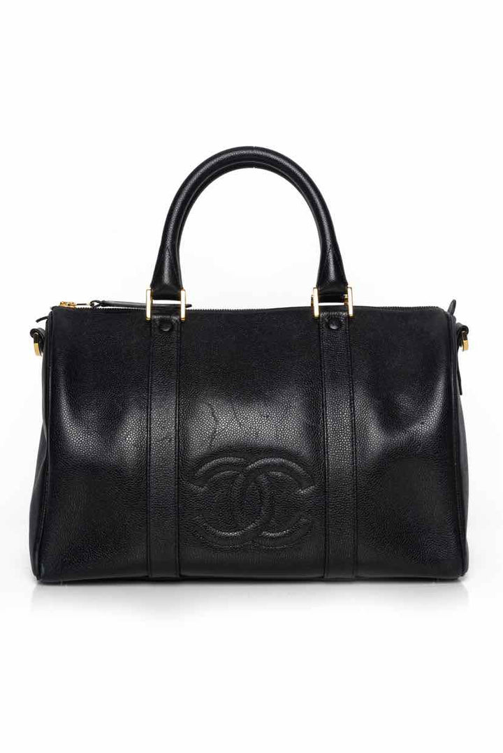 Chanel Vintage Caviar Timeless CC Duffle 35