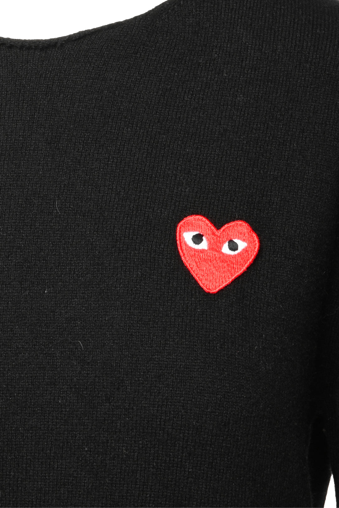 Comme Des Garcons PLAY Size S Heart Patch Wool Sweater