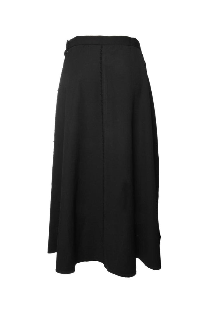 Comme Des Garcons Size S Raw Edge Midi Skirt