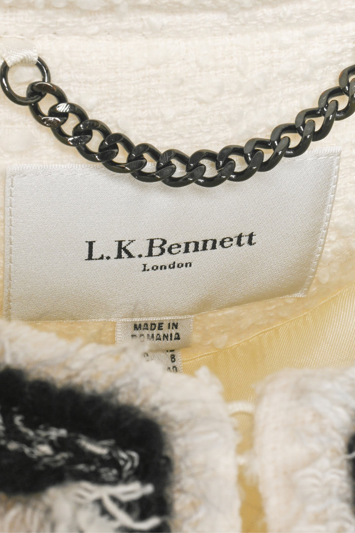 L.K. Bennett Size 8 Charlee Tweed Jacket & Skirt Set