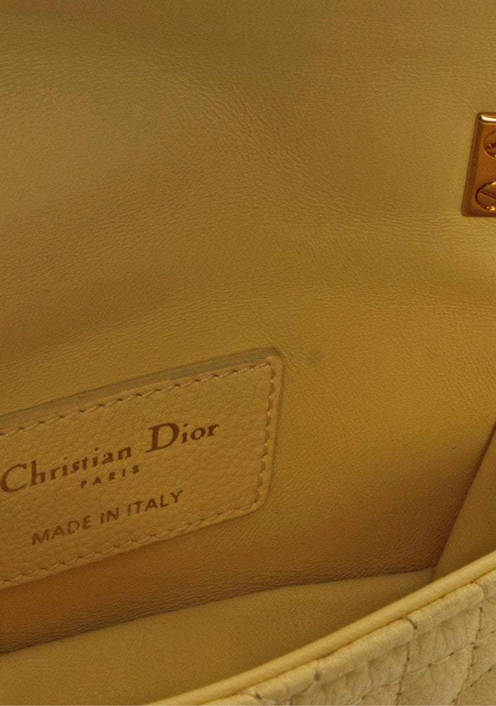 Dior 2021 Calfskin Cannage Micro Caro Crossbody