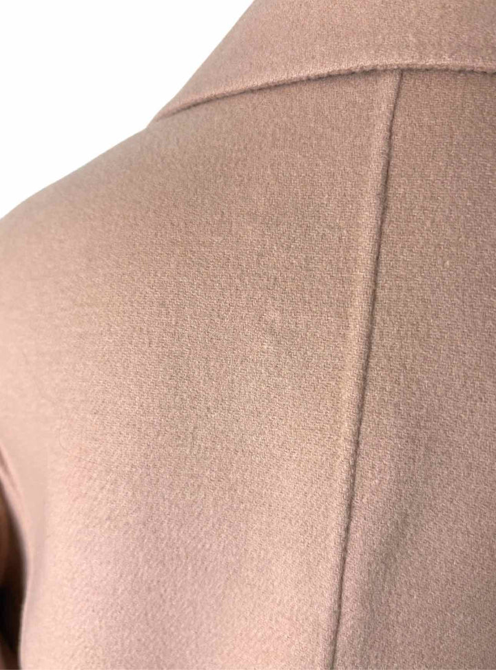 Maxmara Size 10 Pink Wool Double Breasted Coat