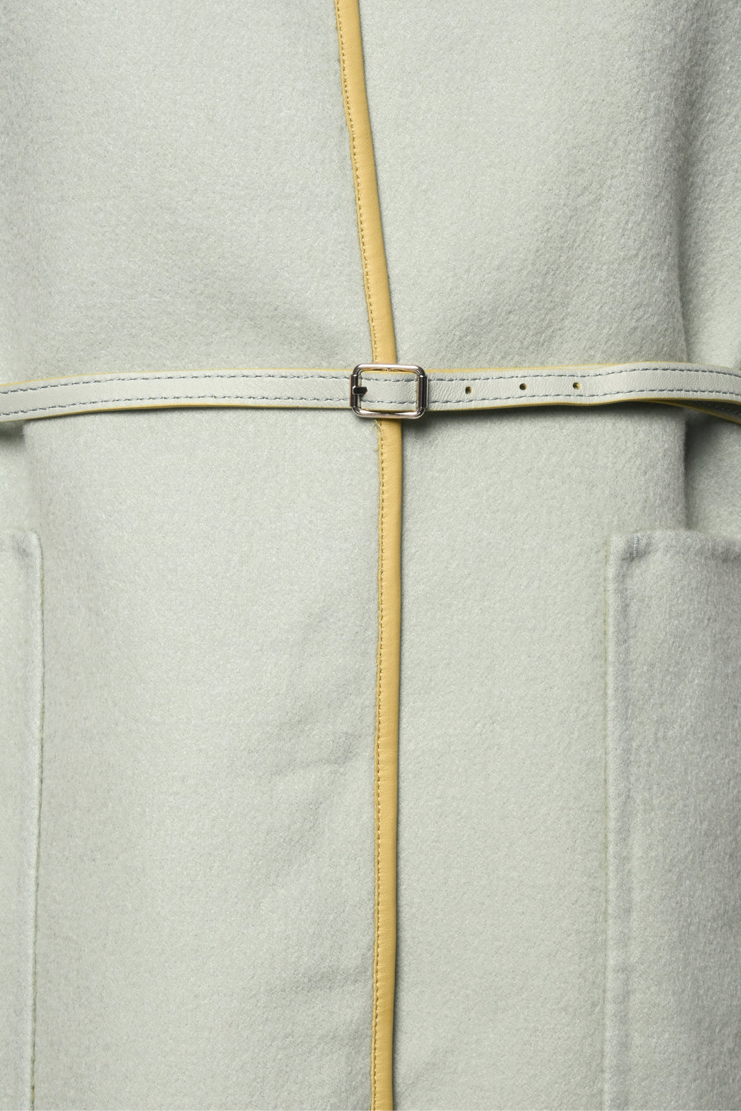 Loro Piana Size M Reversible Leather Trim Cashmere Midi Vest