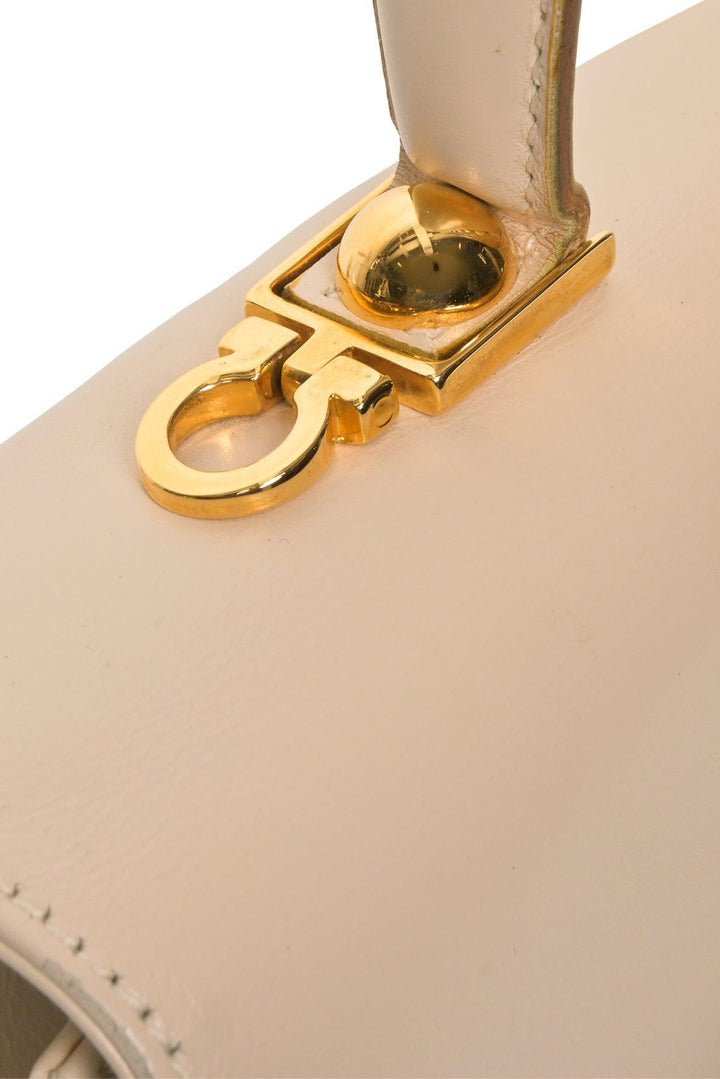 Salvatore Ferragamo Leather Kelly Top Handle Bag