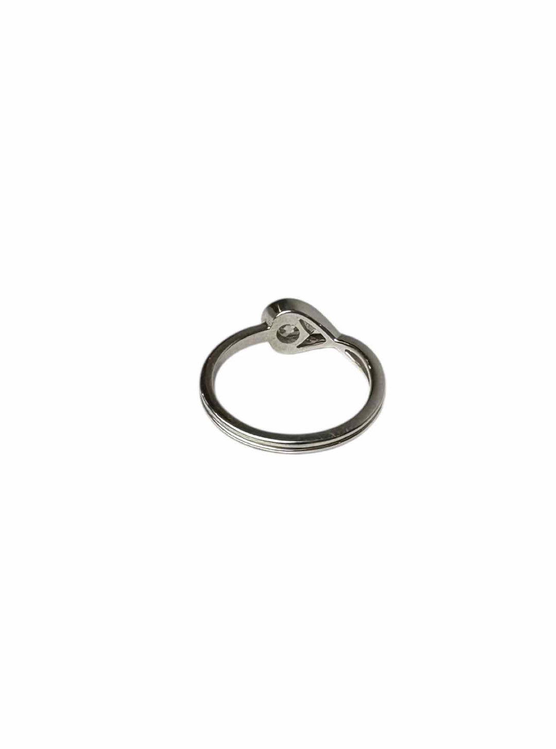 Pandora Size 6 14 K White Gold Ring with 0.50CT Lab Grown Diamond.