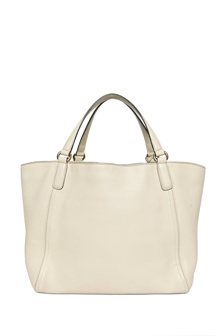 Gucci Pebbled Calfskin Soho Top Handle Tote