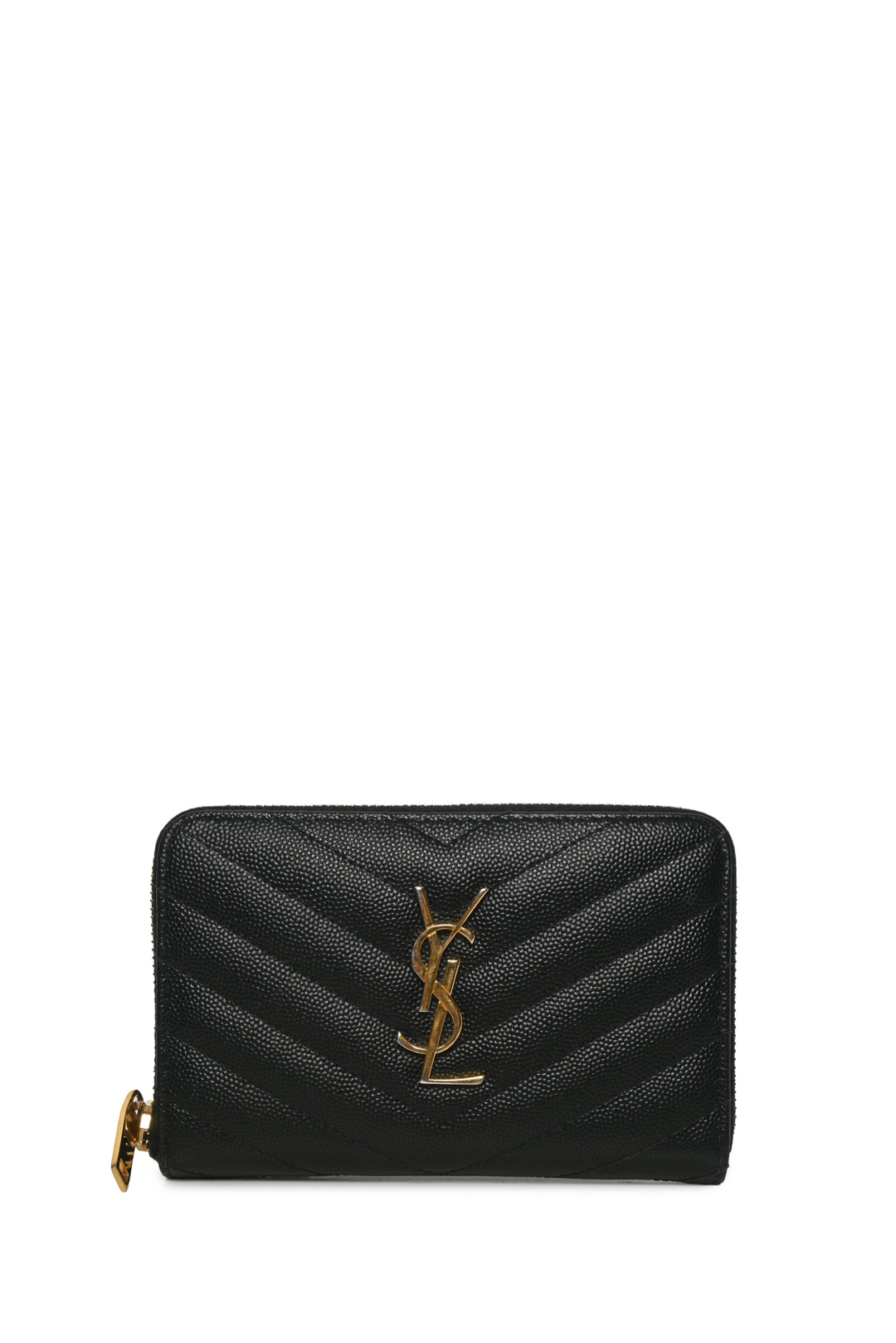 Saint Laurent Cassandre Matelasse Zip Wallet