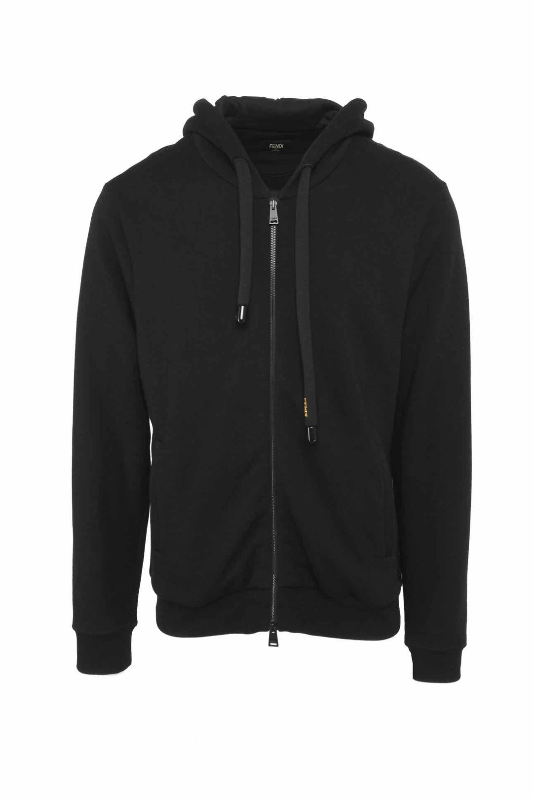Fendi Size M Men's Wool & Cotton Zip-Up Hoodie