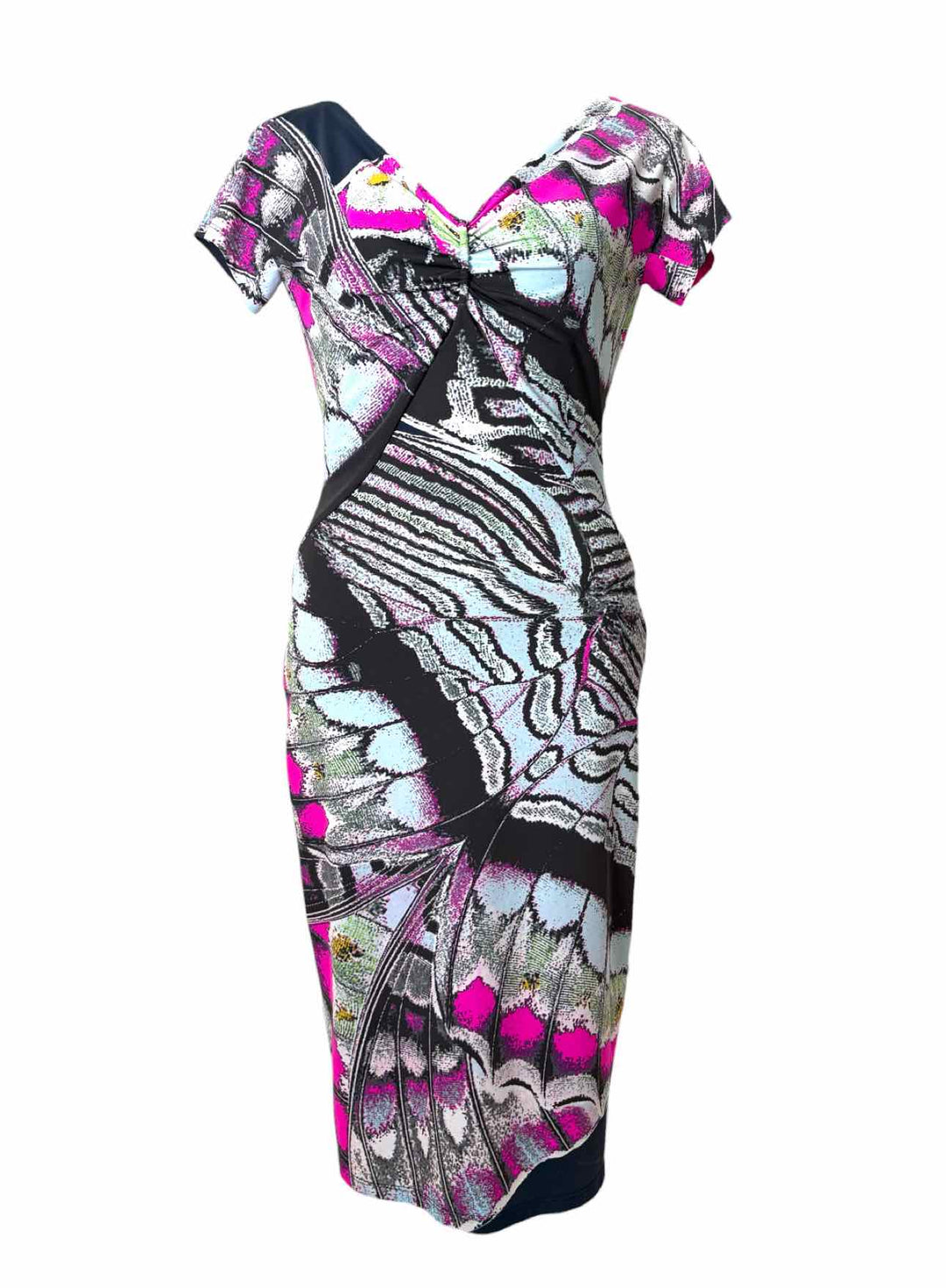 Roberto Cavalli Size 44 Butterfly Pattern Dress