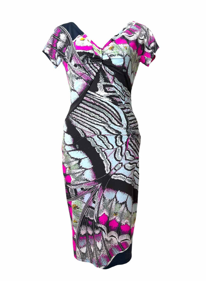 Roberto Cavalli Size 44 Butterfly Pattern Dress
