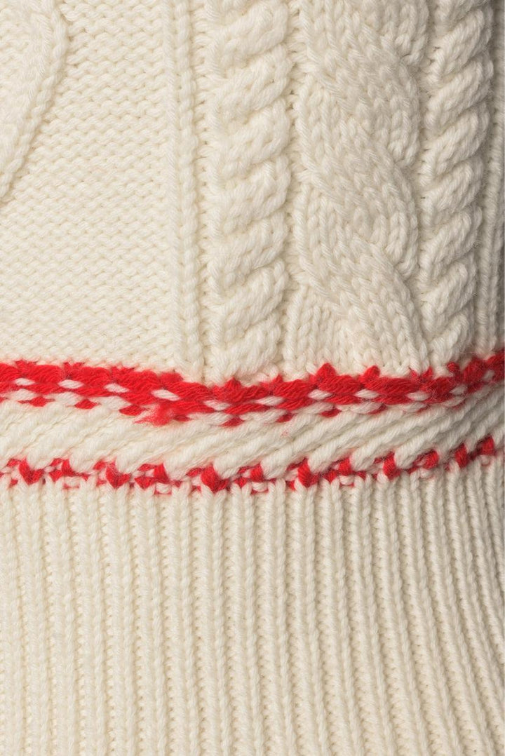 Marine Serre Size XXL Cable Knit Sleeveless Turtleneck Sweater