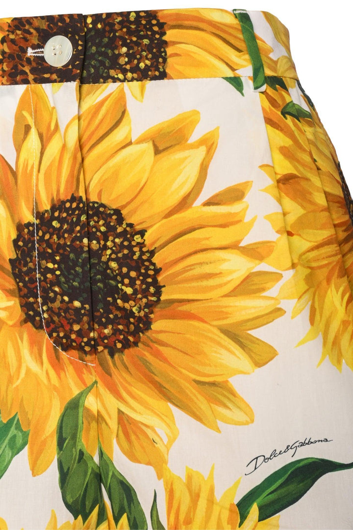 Dolce & Gabbana Size 40 Sunflower Shorts