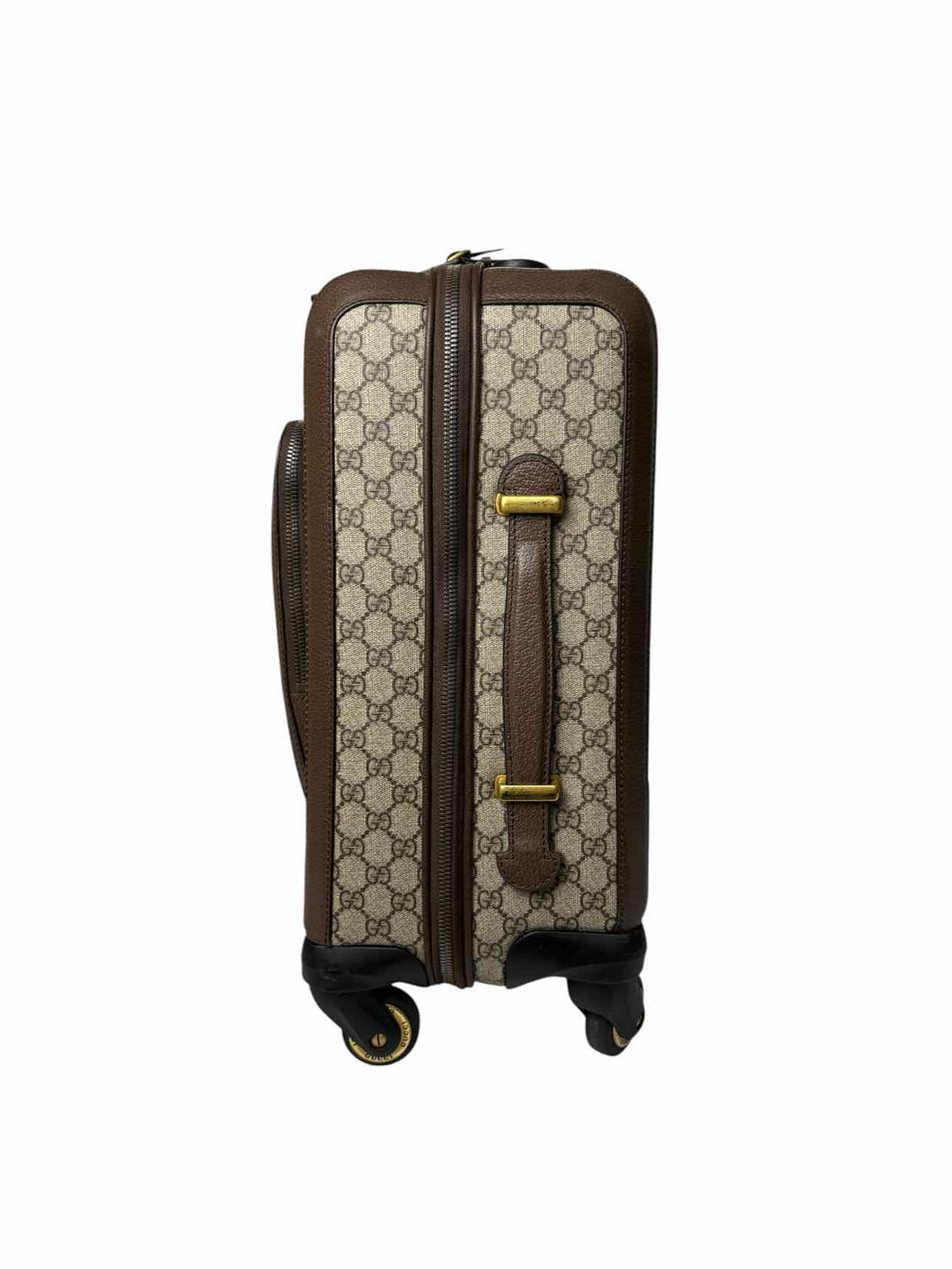 Gucci GG Supreme Web Carry On Rolling Travel Bag Luggage