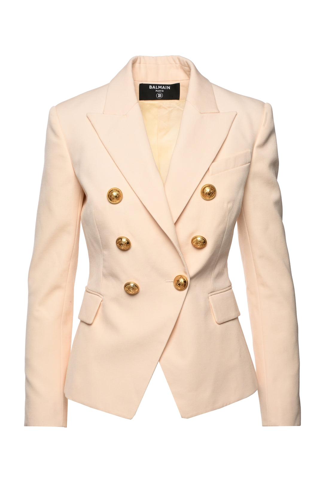 Balmain Size 36 Double Breasted Wool Blazer